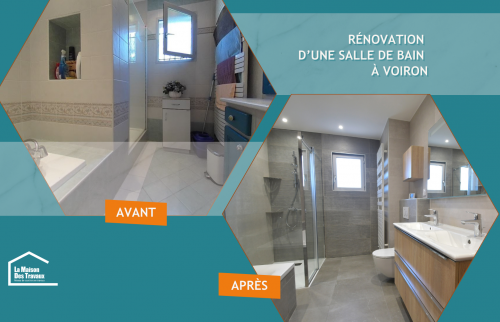 avant après travaux de salle de bain