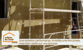 Isolation thermique des murs en cours à Quimper : un investissement invisible mais visible sur vos factures d’énergie.