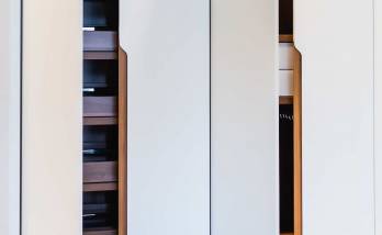 Dressing sur mesure intérieur bois naturel à Palaiseau ( 91 )