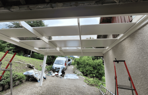 Un carport aluminium pour deux voitures à Pommiers-la-Placette 3