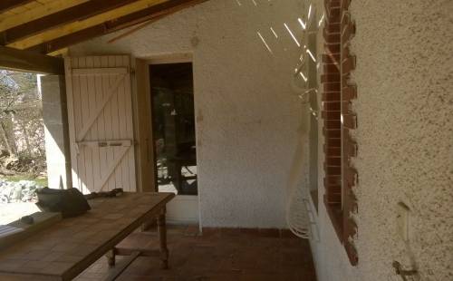 Ancienne terrasse avant transformation en véranda - Lannoy 59390