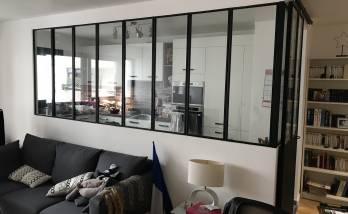Création grande verrière atelier appartement Courbevoie (92400)