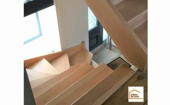 Rénovation d'un escalier à Saint Pair Sur Mer (50380).