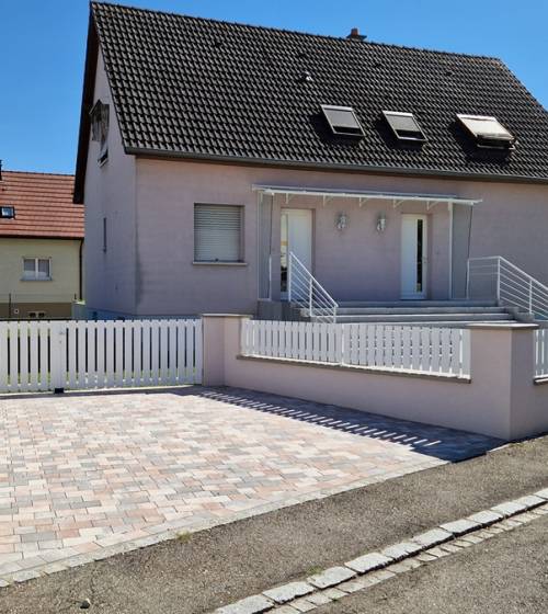 Clôture, portail et pavé à Mulhouse