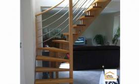 Changement d'un escalier à Hudimesnil (50510).