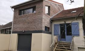 Après travaux : Création de la surélévation en extension bois