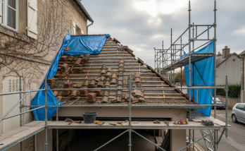 Rénovation de toiture à Saintes.