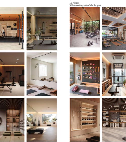 Planche d'inspiration en collaboration clients et architecte 