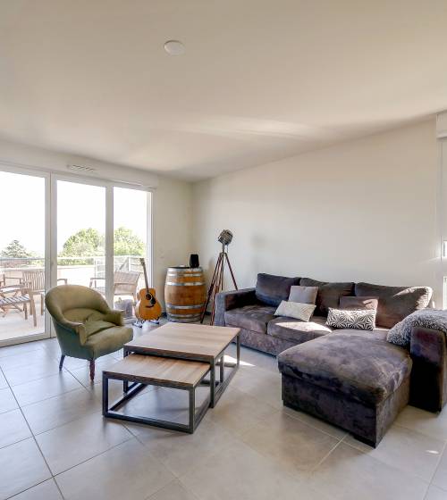 pièce de vie lumineuse