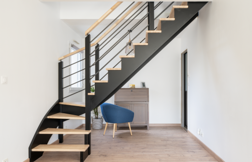 Pose d'un escalier à Rezé