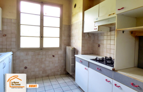 ouverture cuisine salon, agrandissement pièce de vie, rénovation salle à manger, suppression cloison maison, transformation maison ancienne