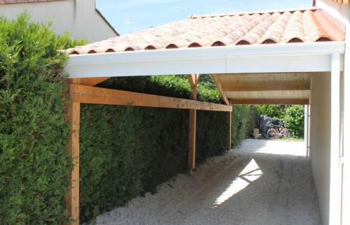 Réalisation du carport à Basse Goulaine (44)
