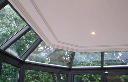 Véranda vue plafond