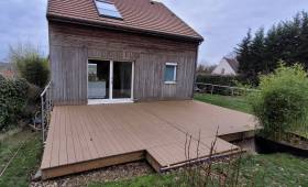 Nouvelle terrasse en composite - Soignolles-en-Brie 77111