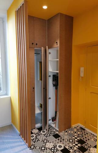 Travaux de peinture et de plaquisterie dans l'entrée de maison après travaux à Crozon (29160)