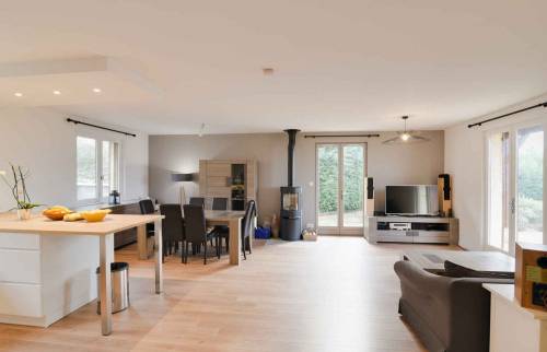 Rénovation complète d'une maison Ouest Lyonnais - séjour