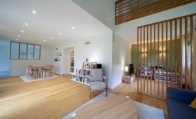 vue d'ensemble de la pièce à vivre