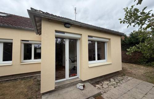 Façade arrière en ITE
