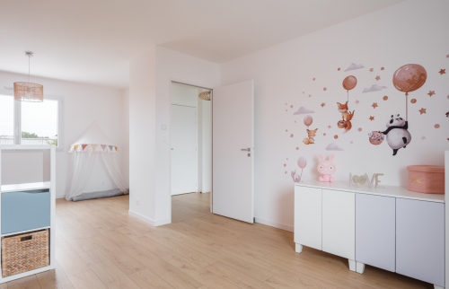 Surélévation de maison à Rezé - chambre