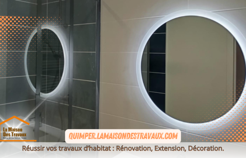 Rénovation de salle de bain moderne à Penmarc'h : style et fonctionnalité