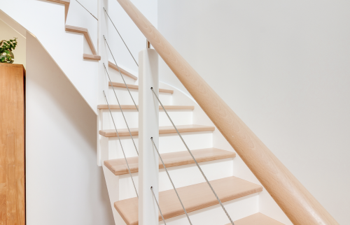 Construction d'une maison en bois à Vertou - Escalier
