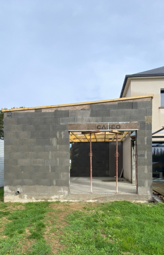 Extension de la maison en cours vue 2