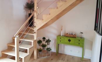 Pose d'un escalier bois à Brest 29