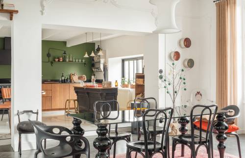 Surélévation d'une maison de 1900 pour créer une cuisine ouverte à Saint-Sébastien-sur-Loire-salon