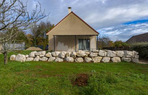 Aménagement de terrasse en enrochements