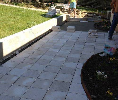 Aménagement d'une terrasse à proximité d'Aix-les-Bains