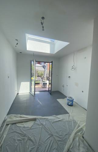 Agrandissement de maison prêt à recevoir la cuisine 