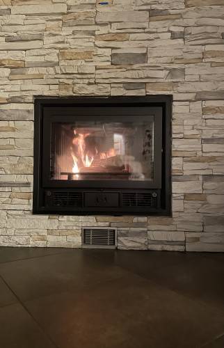 cheminée mur parement