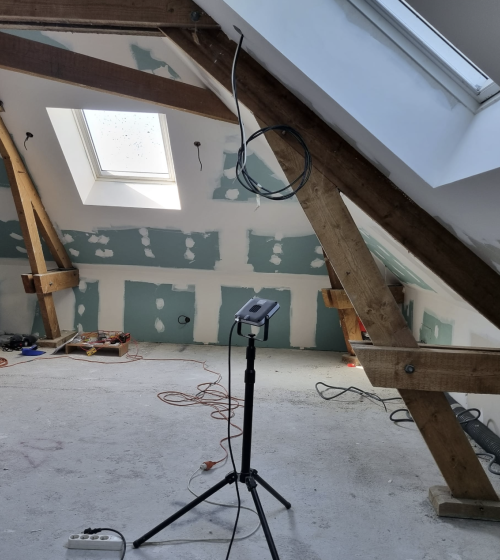 Aménagement de combles avec isolation et pose de plaques de plâtre à Évin-Malmaison (62141)