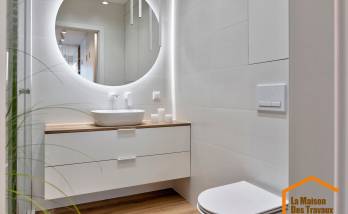 renovation moderne d'une salle de bains