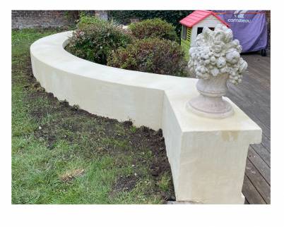 Réparation du muret de jardin