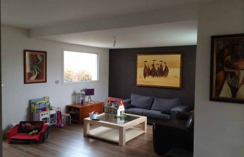 Aménagement de salon dans une extension à Blainville-sur-Orne (14550)