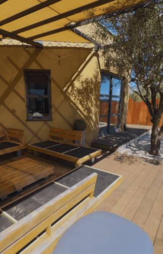 Banquette décorative en corten La Maison Des Travaux Ales