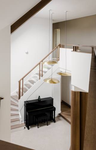 Vue d'en haut - Perspective finale après rénovation de l'escalier et garde-corps