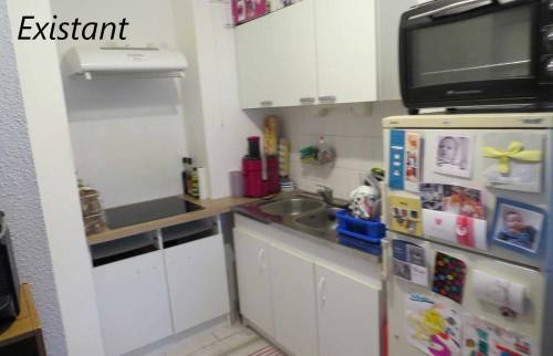 rénovation d'une petite cuisine ancienne