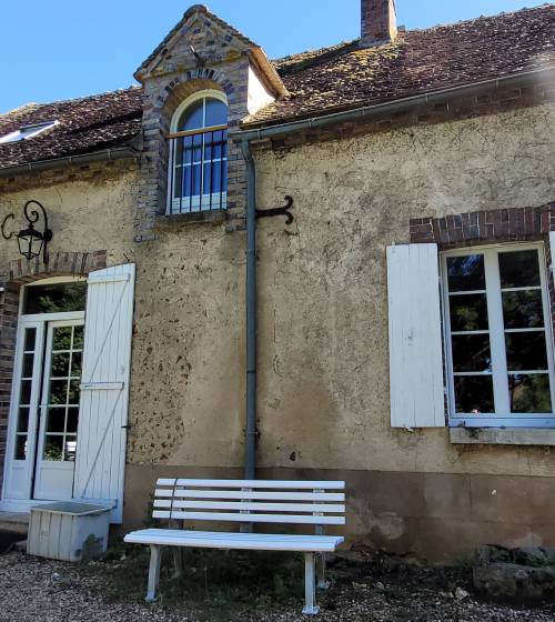 La façade principale de la maison