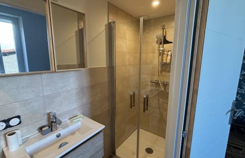 Salle de bain design rénovée a Ales La Maison Des Travaux Ales