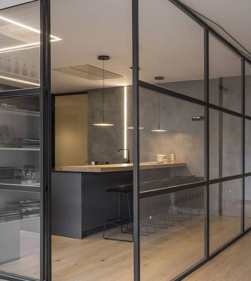 verrière d'atelier - séparation des pièces