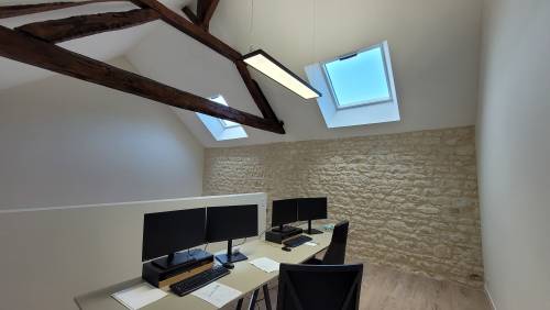 L'espace bureau en mezzanine