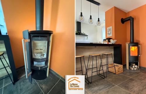  chauffage au sol électrique Passy, confort thermique maison, poêle bois pierre noire, installation chauffage performant, courtier travaux Passy