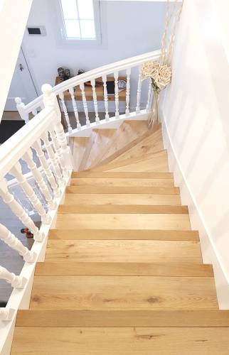 Rénovation complète d’un escalier bois et garde-corps