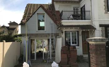 extension de maison en bois à Bougival