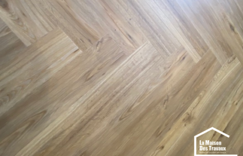 APRES - Rénovation d'un sol PVC pose en bâton rompu