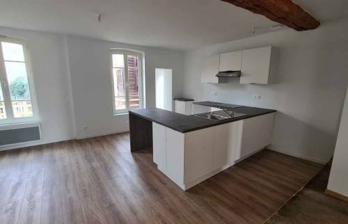 création d'une cuisine ouverte avec parquet Sens (89) 