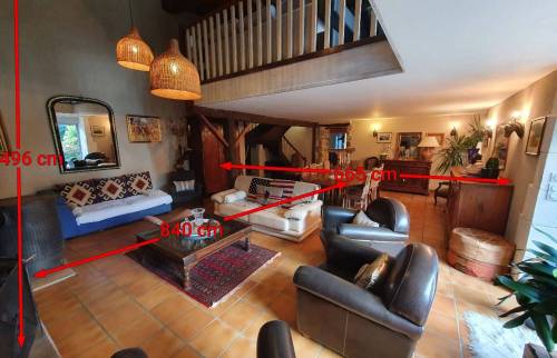 Prise de mesure du salon