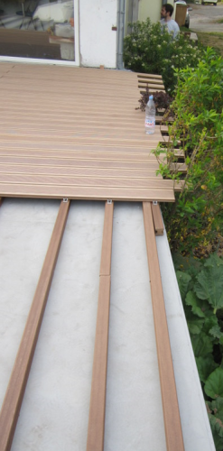Construction de terrasse composite